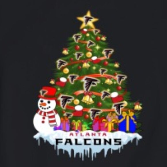 Atlanta Falcons Merry Christmas Sports NFL Football Sweatshirt Winter Gift 91 - Picture 2 of 5